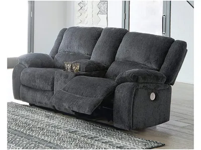 Draycoll Power Reclining Loveseat with Console - Alternative View