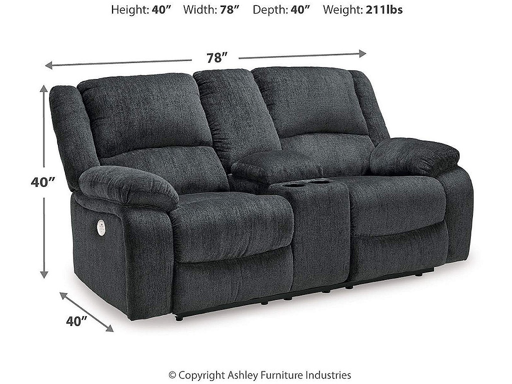 Draycoll 2 Power Reclining Loveseats and Recliner - image 6