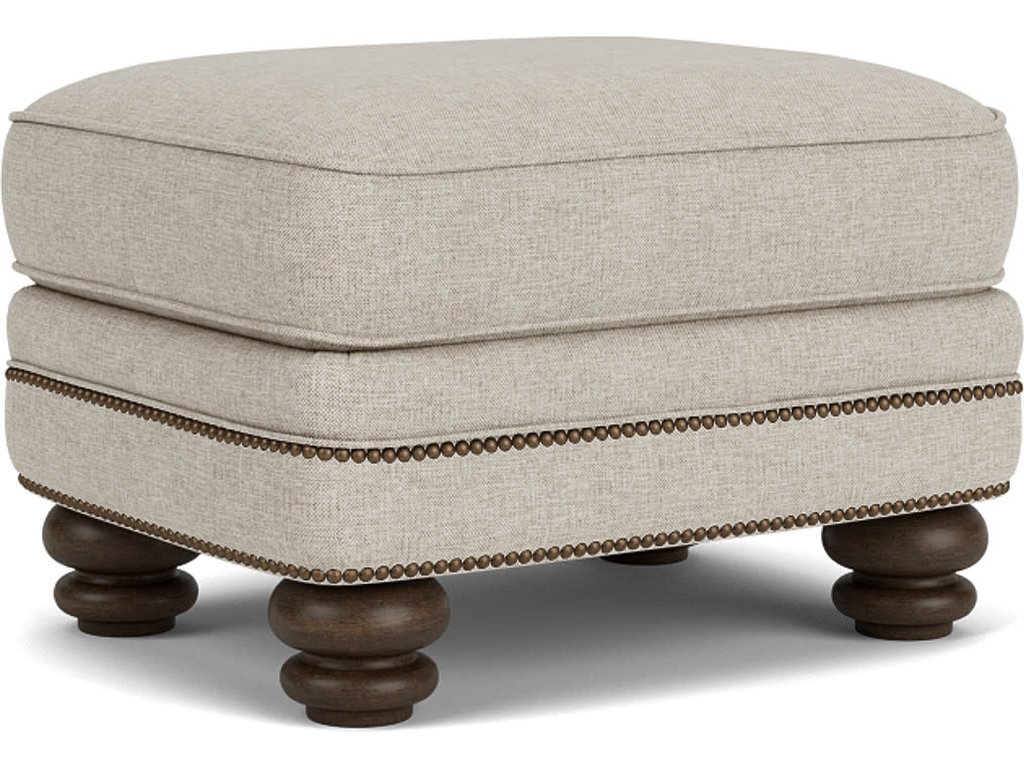 Bay Bridge Fabric Ottoman - main image