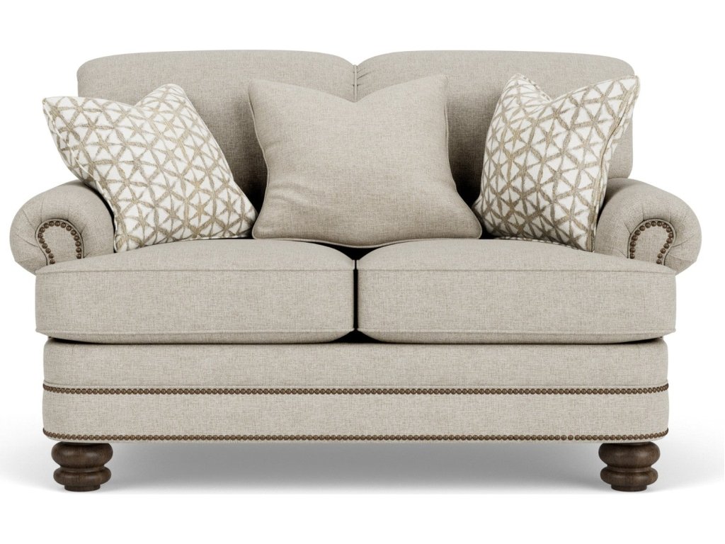 Bay Bridge Fabric Loveseat - image 1
