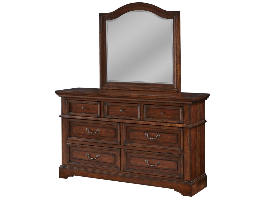 7800 Stonebrook 3 Pcs Bedroom Set- Queen Bed, Dresser, Mirror - image 2
