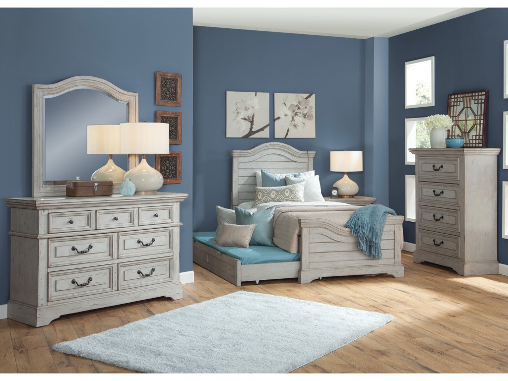 7820 Stonebrook Complete Twin Bed W/ Trundle - image 1