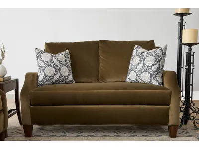 Gianna Fabric Bench Loveseat - Alternative View