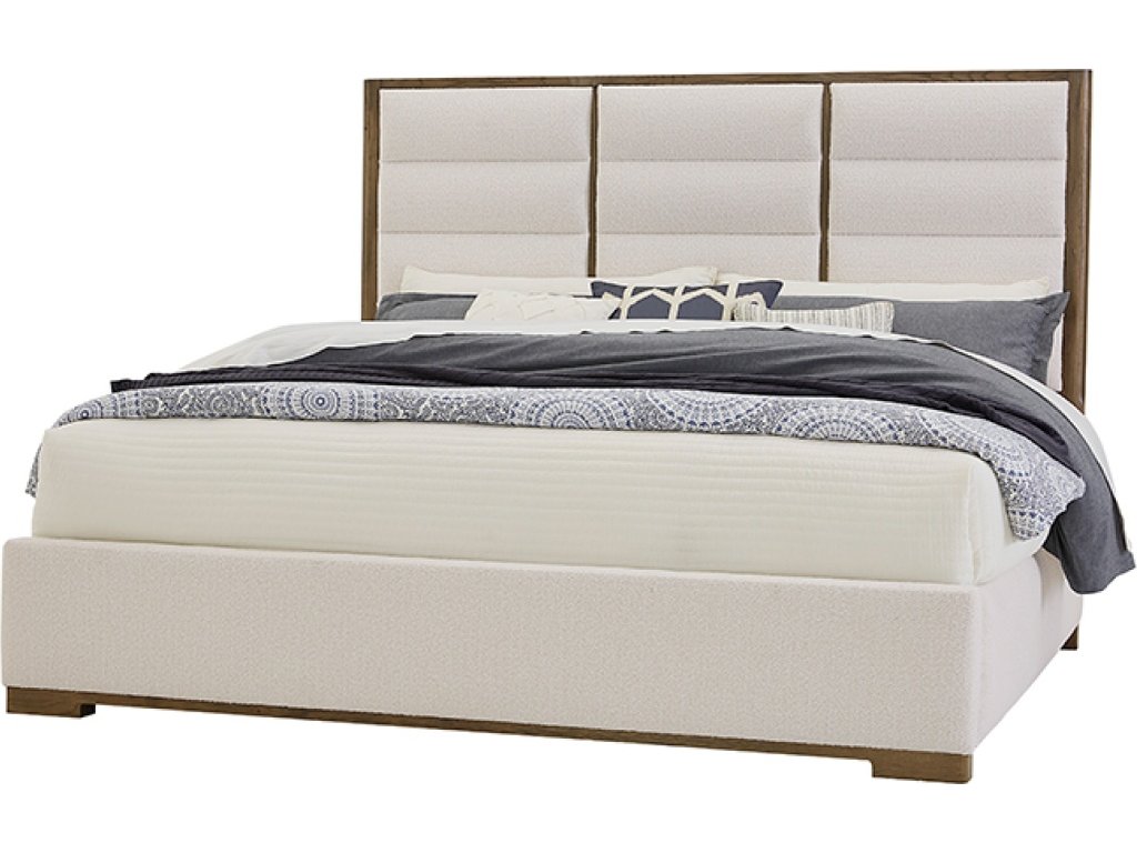 Erin'S Upholstered Bed - White Fabric - main image