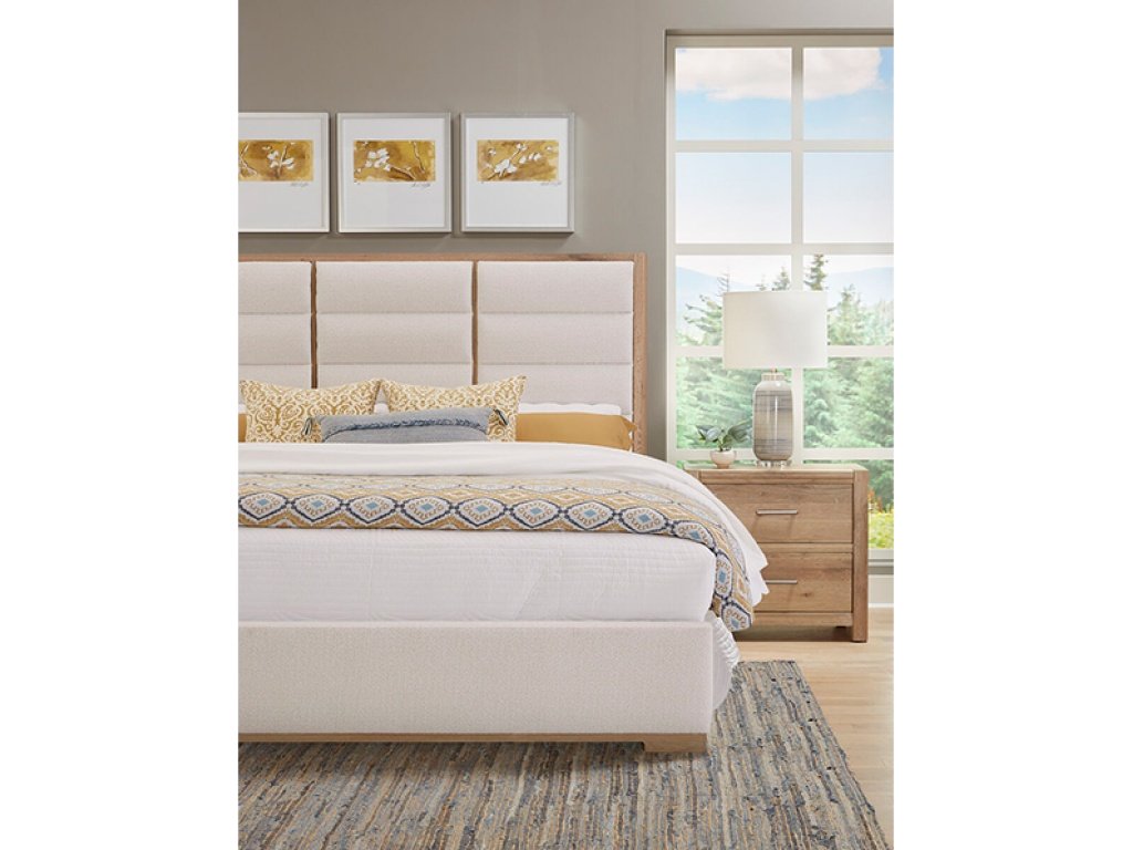 Erin'S Upholstered Bed - White Fabric - image 7