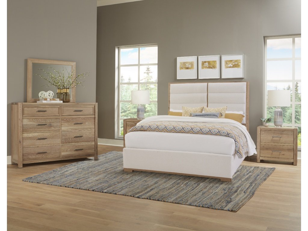 Erin'S Upholstered Bed - White Fabric - image 5