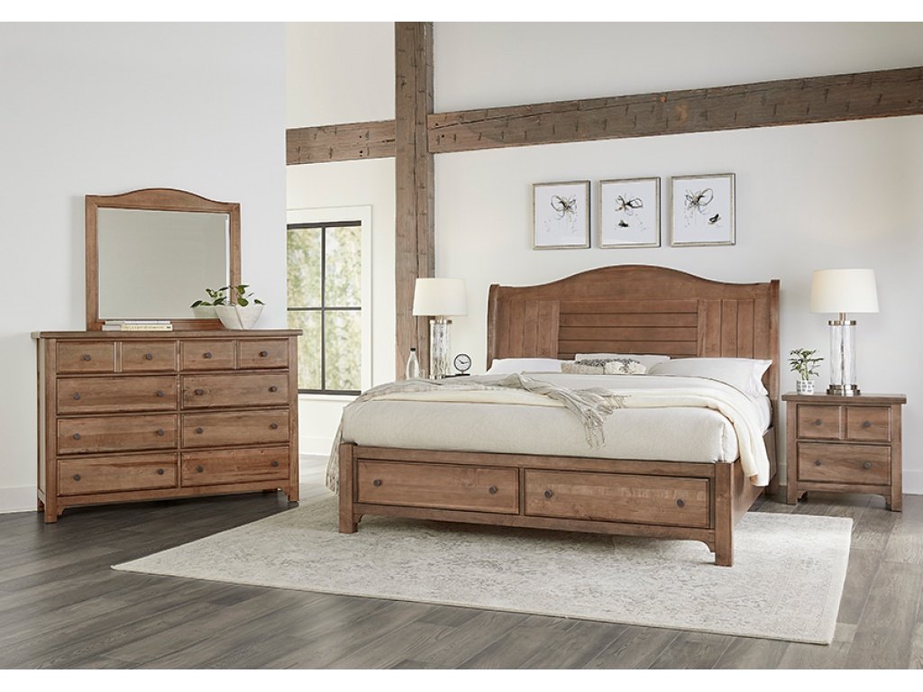 Sleigh Bed W/ Storage Footboard - image 4