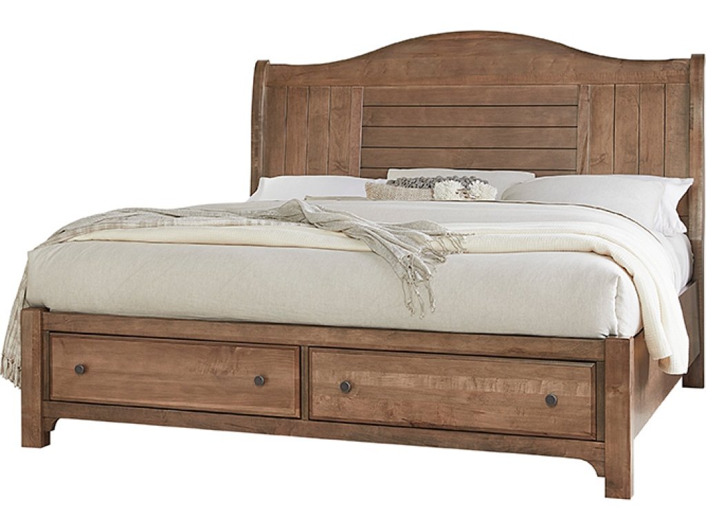 Sleigh Bed W/ Storage Footboard - main image