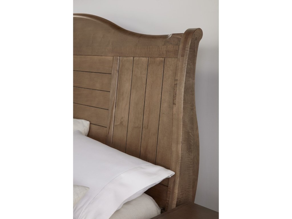 Sleigh Bed W/ Storage Footboard - image 1