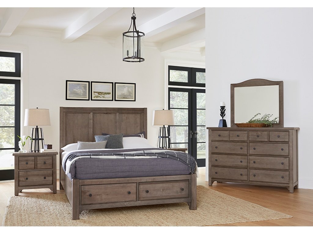 Panel Bed W/ Storage Footboard - image 2