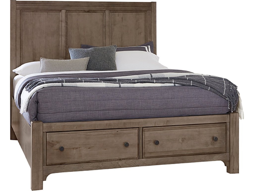Panel Bed W/ Storage Footboard - main image