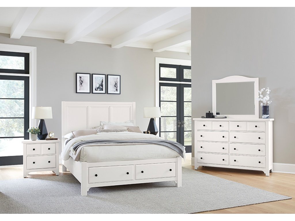 Panel Bed W/ Storage Footboard - image 1