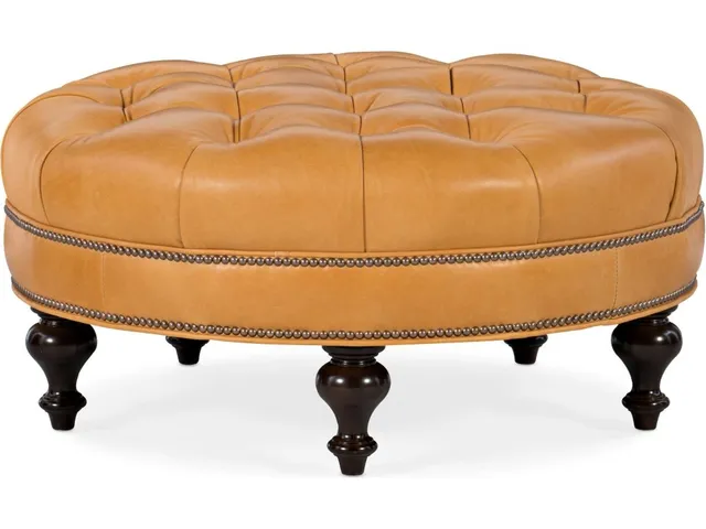 Well-Rounded Tufted Round Ottoman