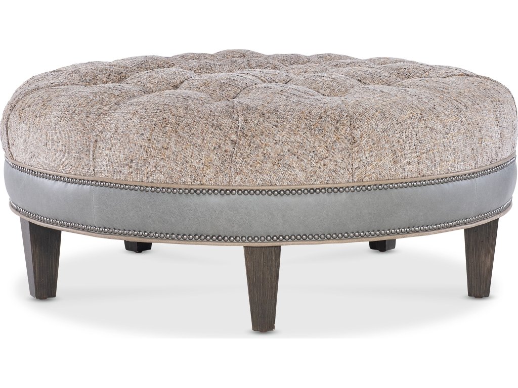 XL Well-Rounded Tufted Round Ottoman - image 2
