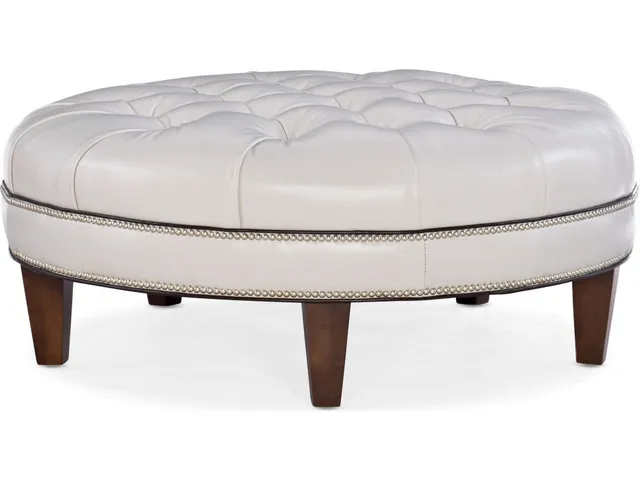 XL Well-Rounded Tufted Round Ottoman