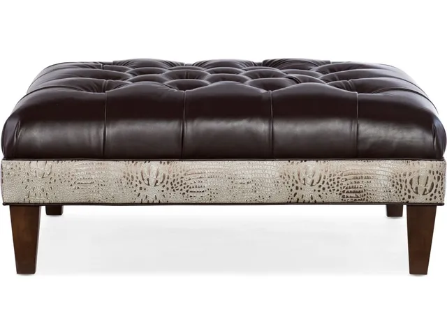 XL Fair-N-Square Tufted Square Ottoman - Alternative View