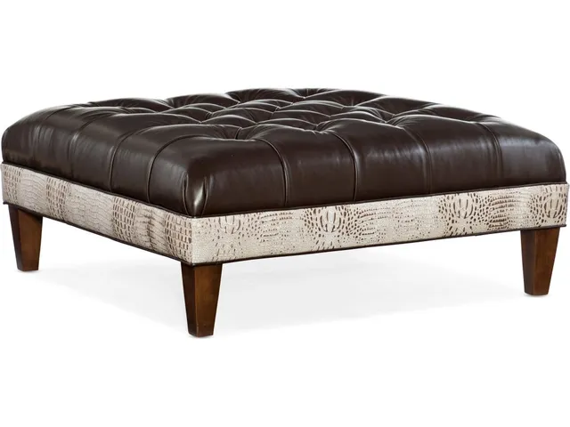 XL Fair-N-Square Tufted Square Ottoman