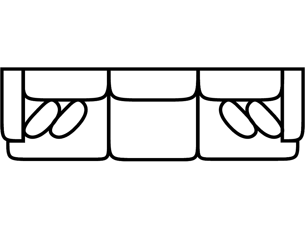 3 Cushion Sofa - image 1