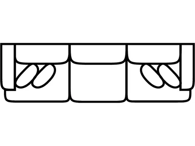 3 Cushion Sofa - Alternative View