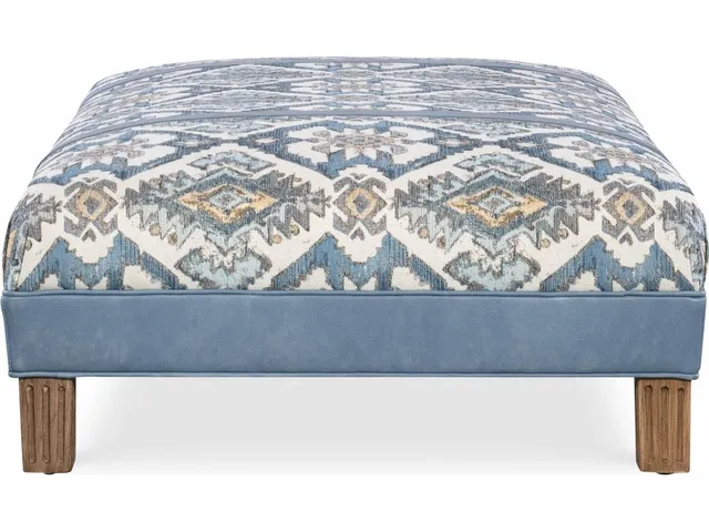 XL Rects Solid Top Ottoman With Split Top - Alternative View