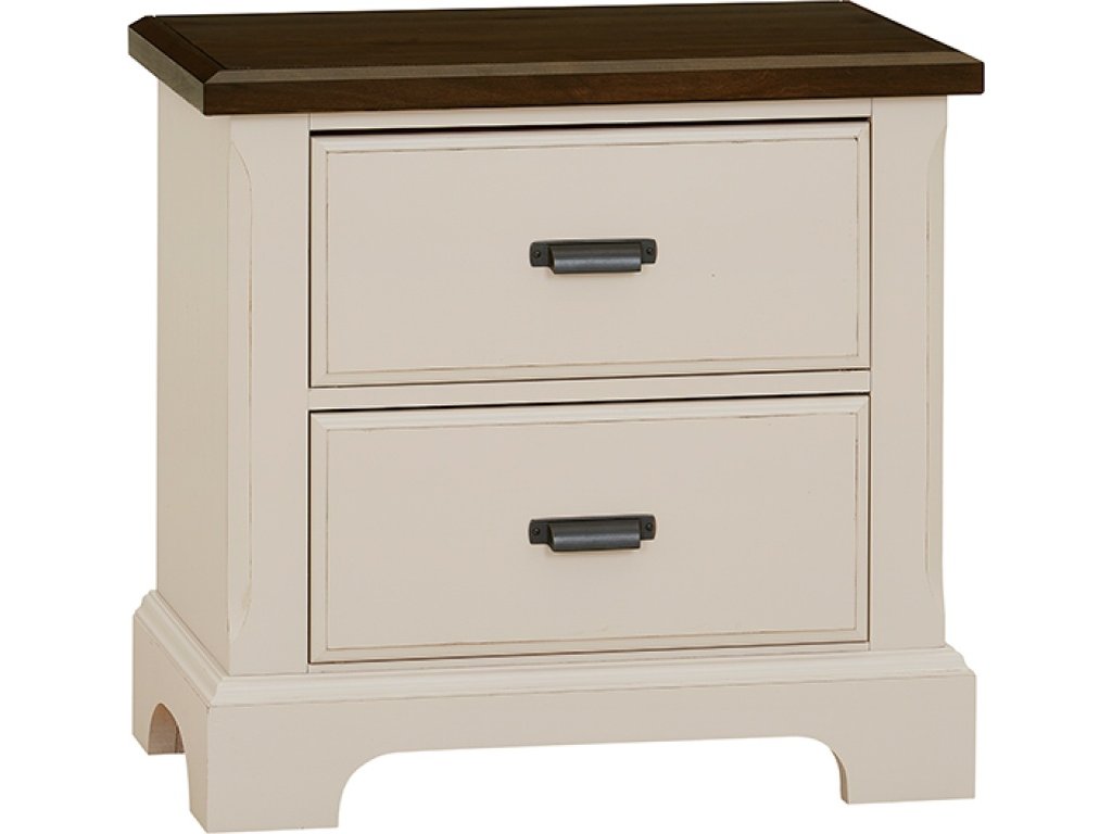 Two-Tone Nightstand - 2 Drwr - main image