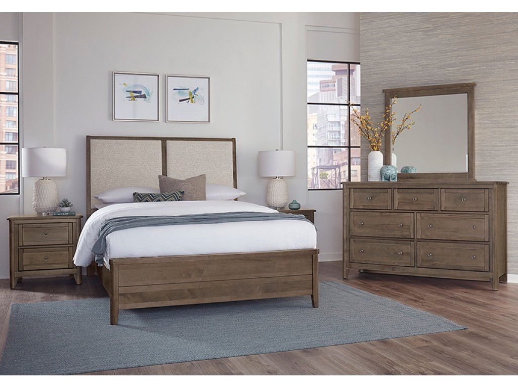 Upholstered Bed-Grey - image 4