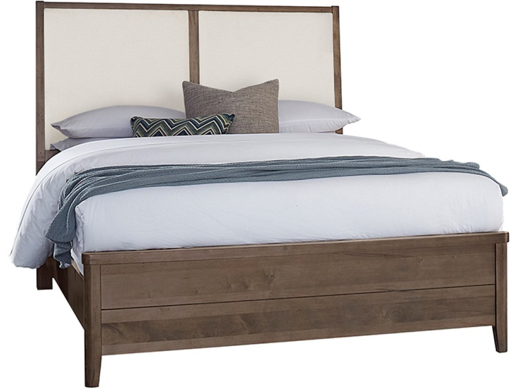 Upholstered Bed-White - main image