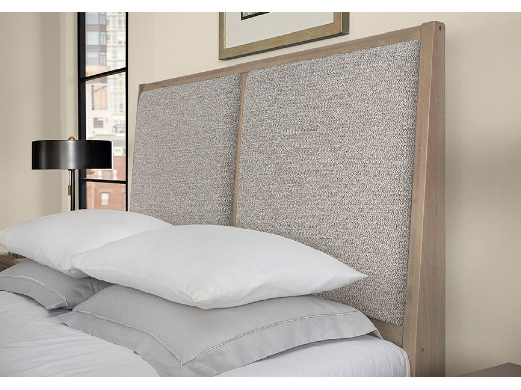 Upholstered Bed-Grey - image 1