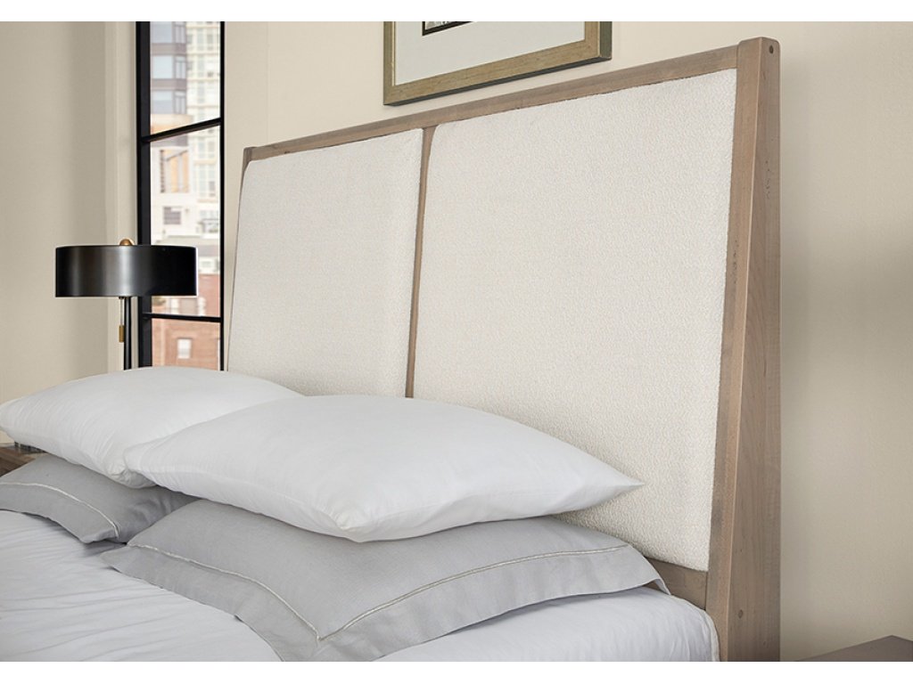Upholstered Bed-White - image 3