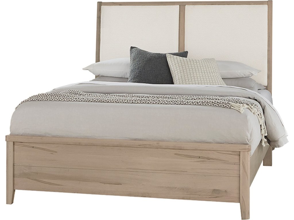 Upholstered Bed-White - main image