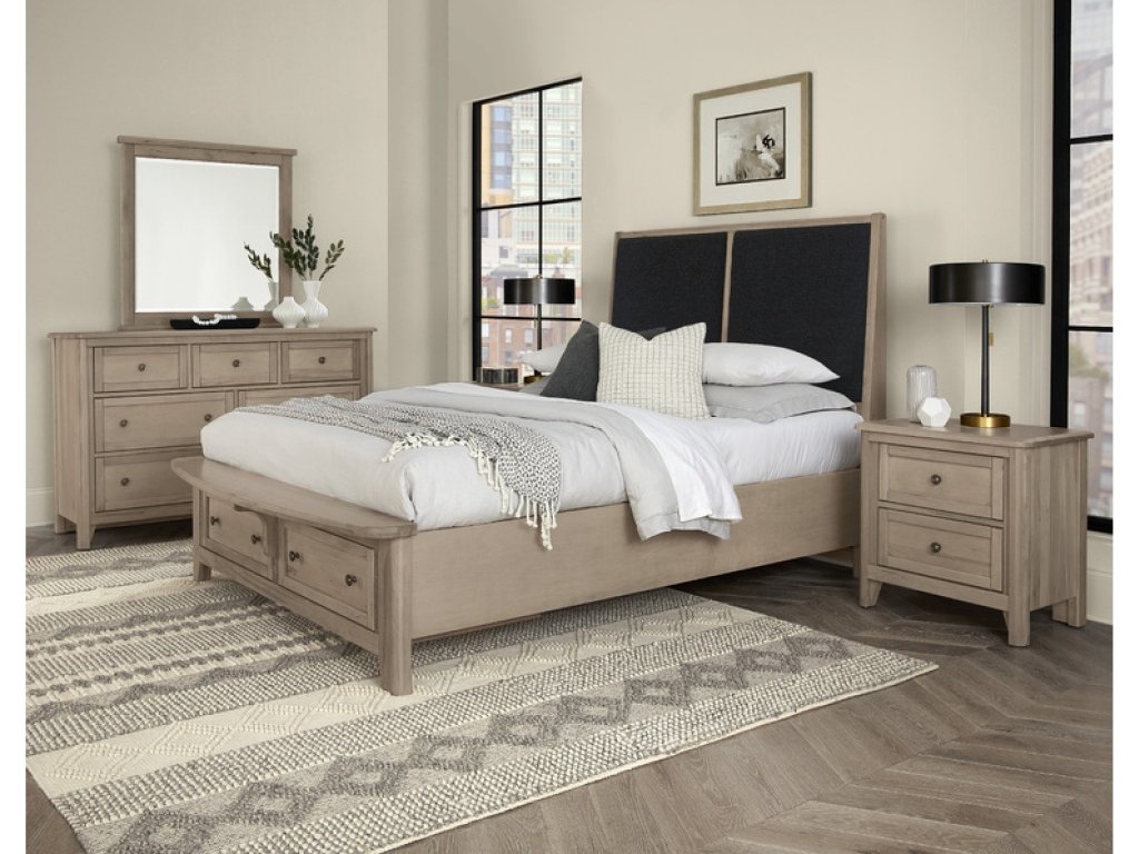 Upholstered Bed With Storage -Black - image 1