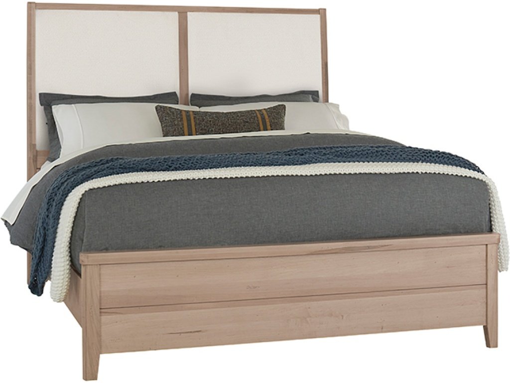 Upholstered Bed-White - main image