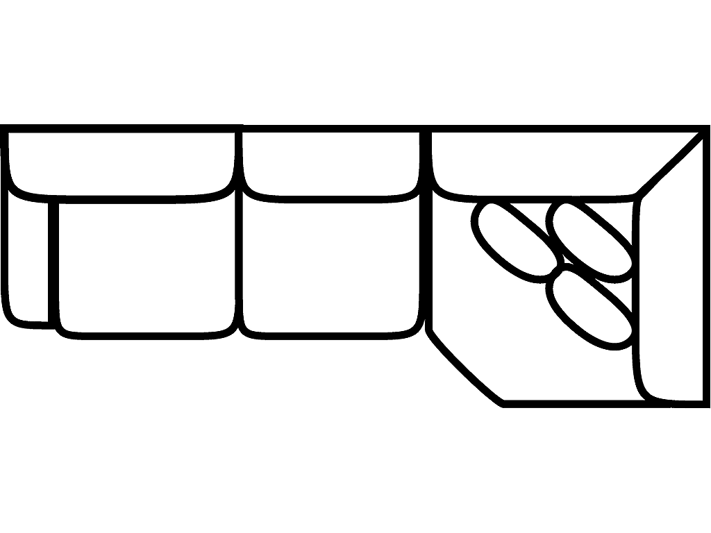 LSF Tux Wedge Sofa - image 1