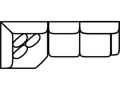 RSF Tux Wedge Sofa - Alternative View