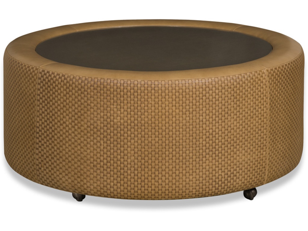 Mckinley Leather Lower Keys Cocktail Ottoman, primary thumbnail