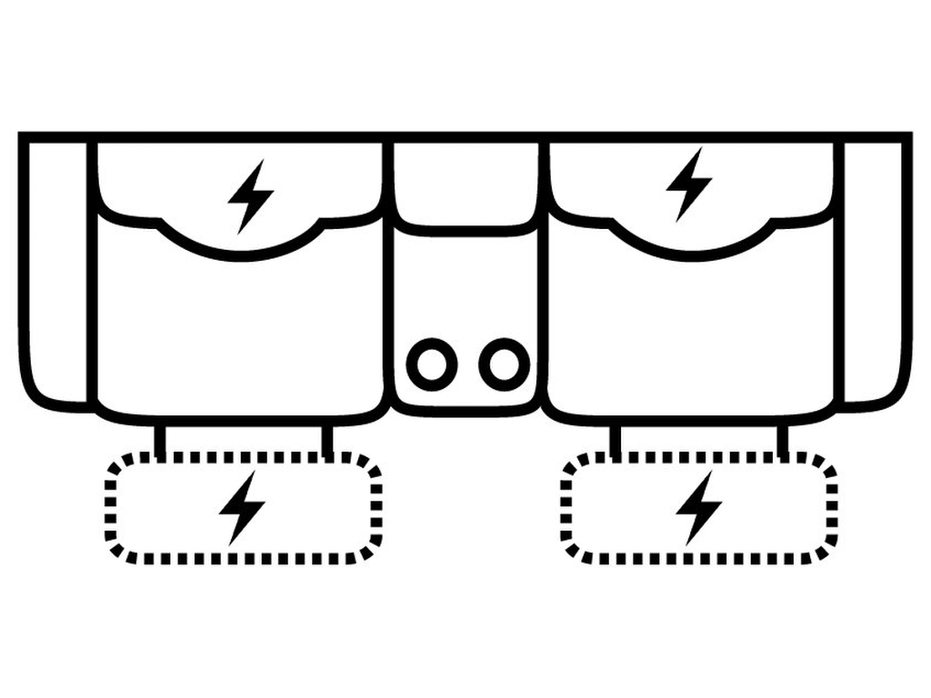 Pwr HR/Lumbar Dual Recl Cons Love - image 1