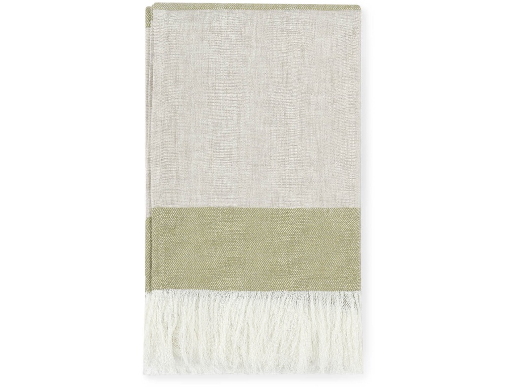 Talara Natural + Green Throw - main image