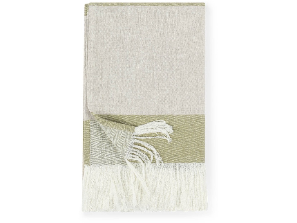 Talara Natural + Green Throw - image 1
