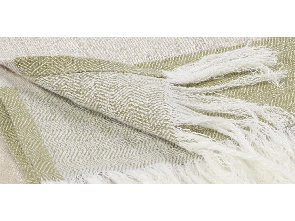 Talara Natural + Green Throw - image 3