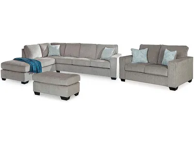 Altari 2-Piece Sectional with Chaise, Loveseat and Ottoman