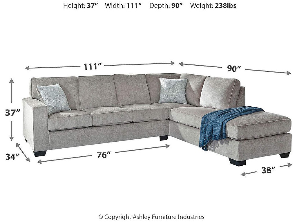 Altari 2-Piece Sleeper Sectional, Loveseat and Ottoman - image 8