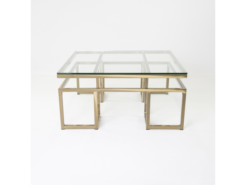 Johnston Casuals Furniture Calgary Large Sq Cocktail/Glass Cocktail Table, alternate view 1