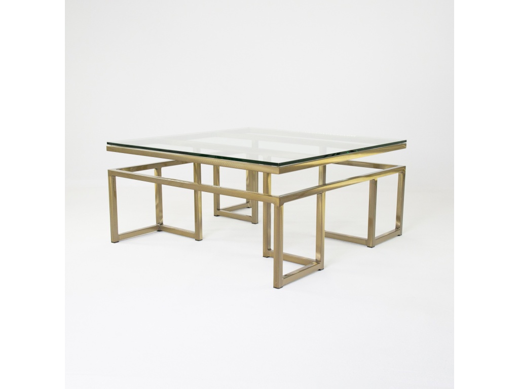 Johnston Casuals Furniture Calgary Large Sq Cocktail/Glass Cocktail Table, primary thumbnail