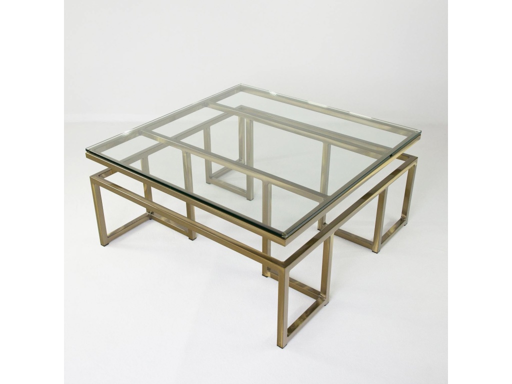 Johnston Casuals Furniture Calgary Large Sq Cocktail/Glass Cocktail Table, alternate view 3