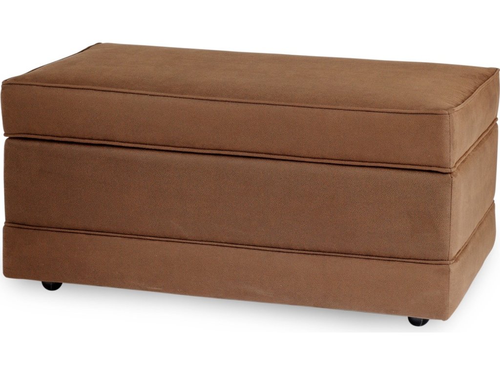 Storage Ottoman With Tapered Leg - image 1
