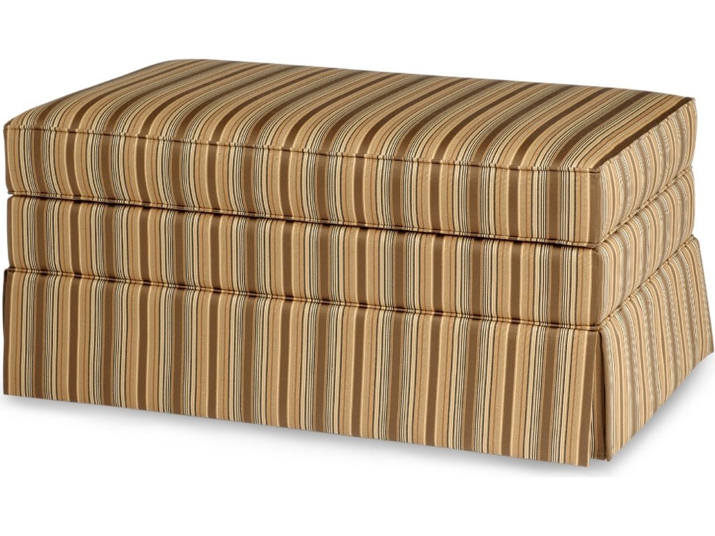 Storage Ottoman With Turned Leg - image 2