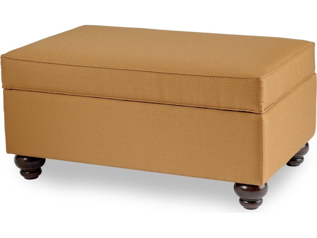 Storage Ottoman With Turned Leg - image 3