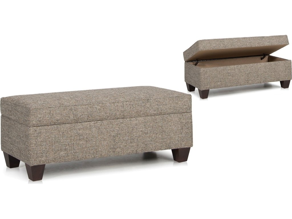 Storage Ottoman With Tapered Leg - main image