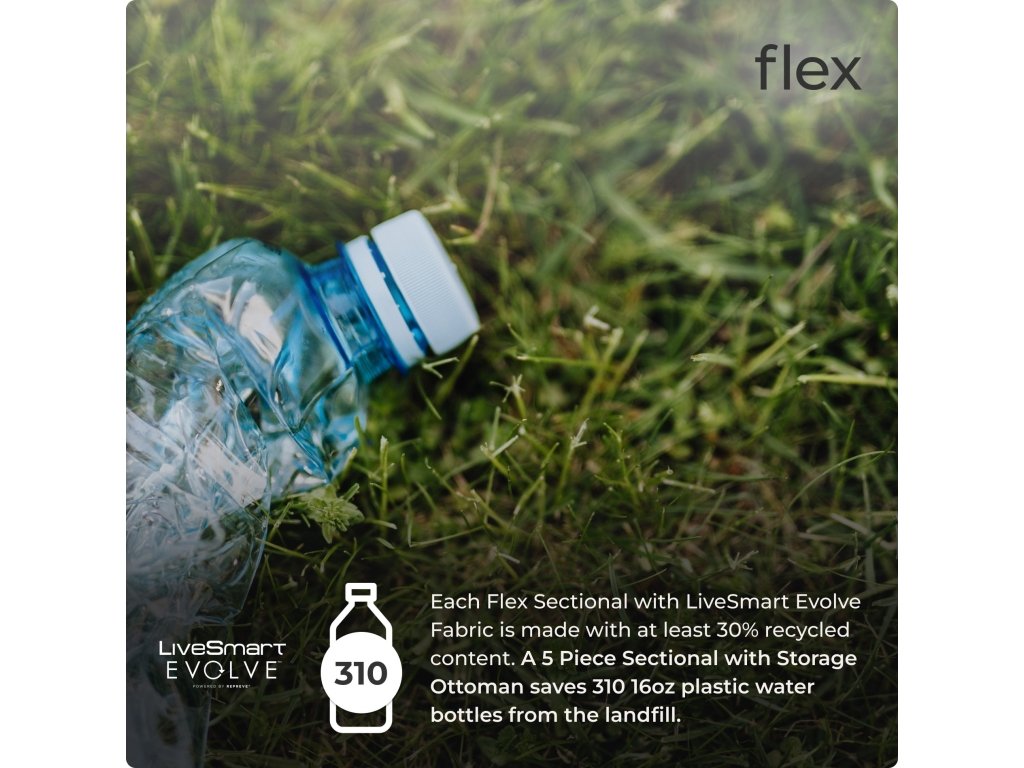 Flex Gray Fabric Sectional - image 4