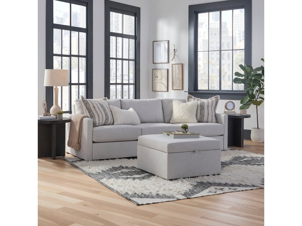 Flex Frost Sofa with Narrow Arm and Storage Ottoman - image 1